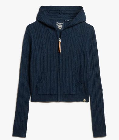 Πλεκτή Ζακέτα D3 Ovin Cable Knit SUPERDRY