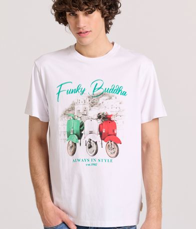 T-shirt με vintage photographic τύπωμα