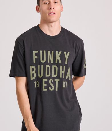 Relaxed fit t-shirt με Funky Buddha τύπωμα