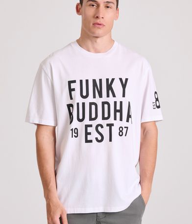 Relaxed fit t-shirt με Funky Buddha τύπωμα