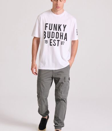 Relaxed fit t-shirt με Funky Buddha τύπωμα