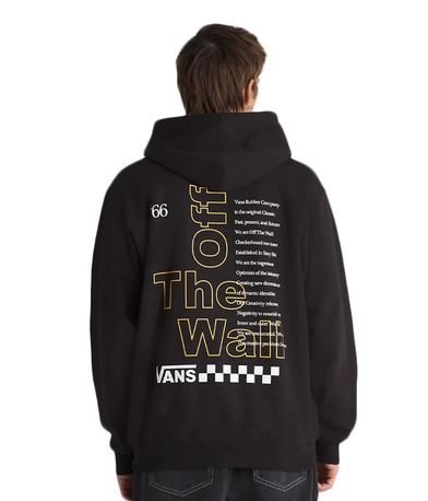 Vans Posted Loose Po Hoodie Ανδρικό (VN000JE8BLK1)