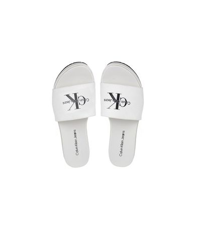 Calvin Klein Flatform Sandal Monogram Παντόφλες (YW0YW01036 YBR)