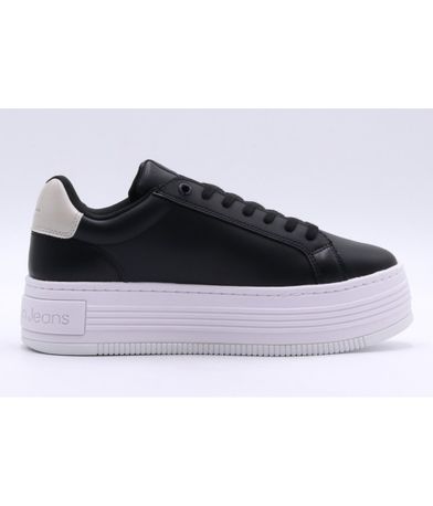 Calvin Klein Bold Platf Low Lace Lth Ml Mtl Sneakers (YW0YW01516 0GQ)