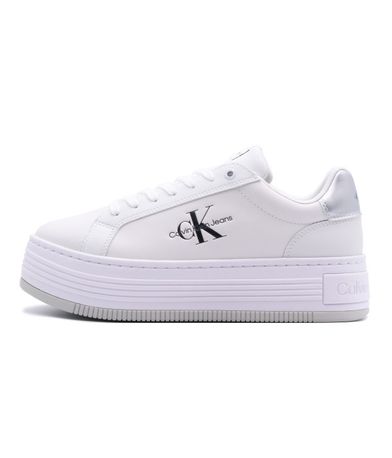 Calvin Klein Bold Platf Low Lace Lth Ml Mtl Sneakers (YW0YW01516 0K9)