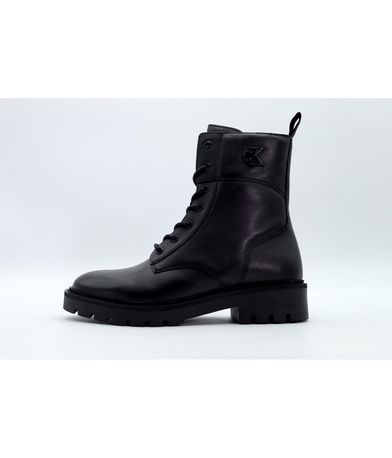 Calvin Klein Combat Boot Mid Zip Lth In Calf Μποτάκια Μόδας (YW0YW01550 0GJ)