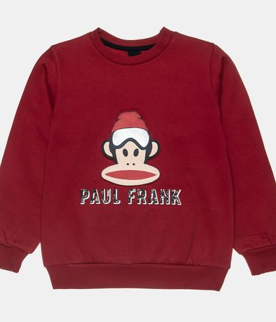 Σετ φούτερ Paul Frank με ανάγλυφο σχέδιο - ΚΟΚΚΙΝΟ