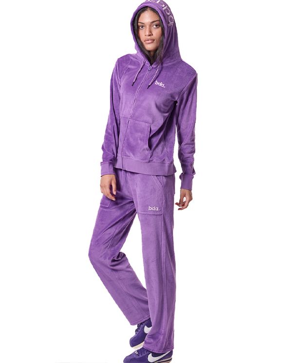 Body Action Womens Basic Velour Παντελόνι Φόρμας Γυναικείο (021436 PURPLE SAPPHIRE-13)