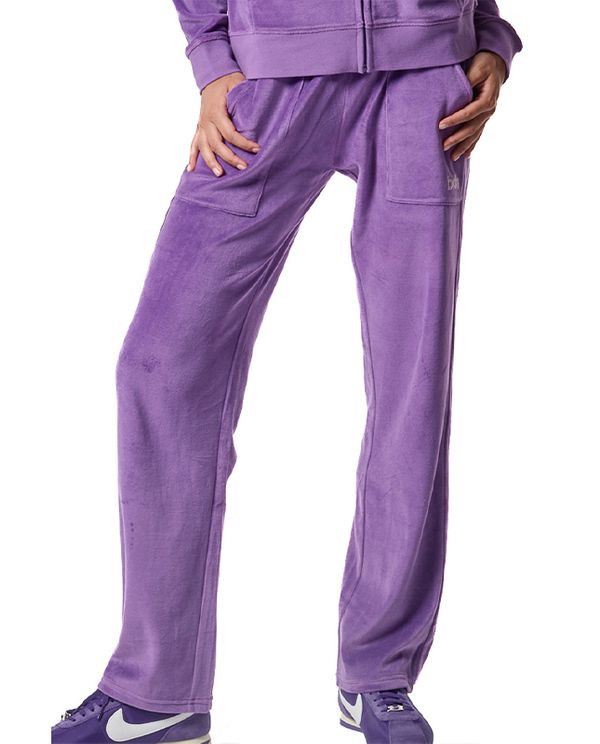 Body Action Womens Basic Velour Παντελόνι Φόρμας Γυναικείο (021436 PURPLE SAPPHIRE-13)