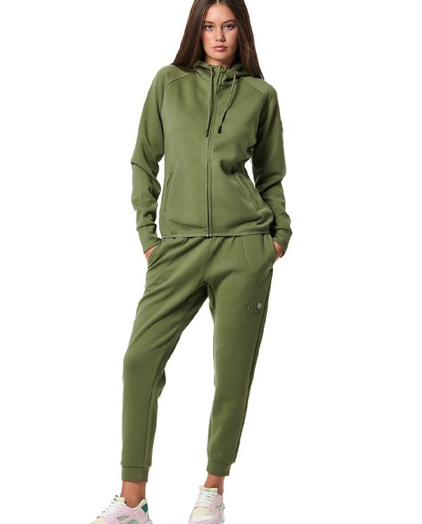 Body Action Womens Sport Sport Gym Tech Παντελόνι Φόρμας Γυναικείο (021444 KHAKI GREEN-07E)