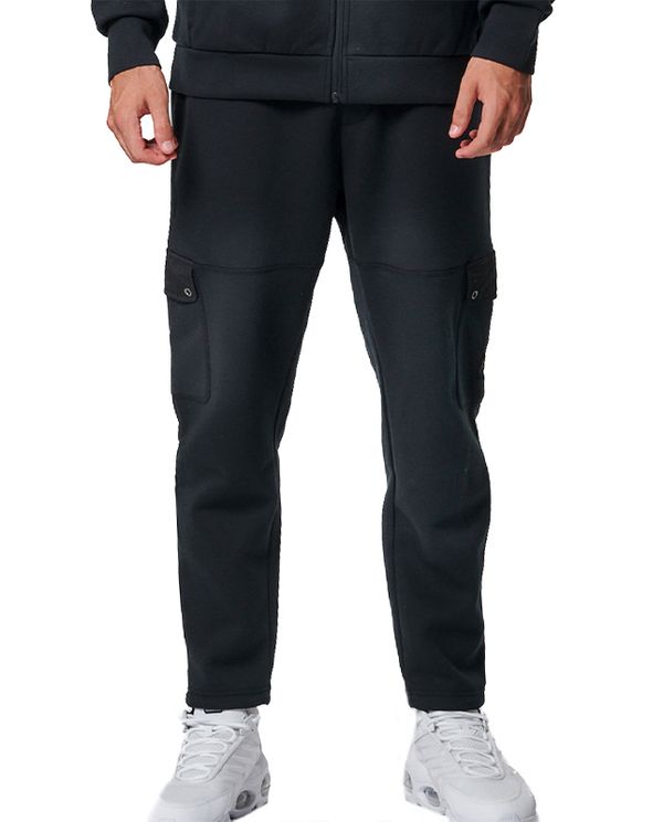 Body Action Mens Gymtech Tracksuit Bottoms Παντελόνι Cargo Ανδρικό (023441 BLACK-01)