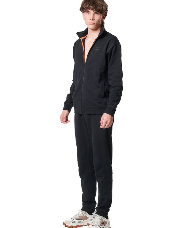 Body Action Mens Cotton Terry Παντελόνι Φόρμας Ανδρικό (023442 BLACK-01)