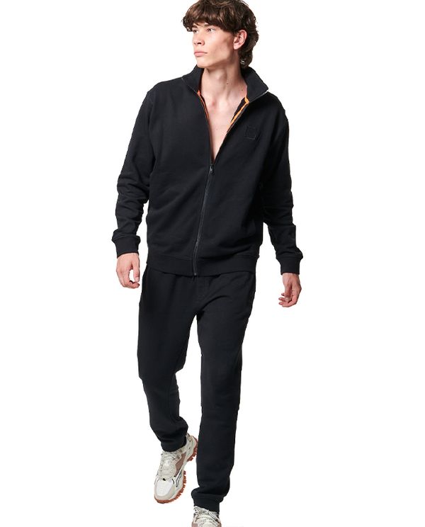 Body Action Mens Cotton Terry Παντελόνι Φόρμας Ανδρικό (023442 BLACK-01)