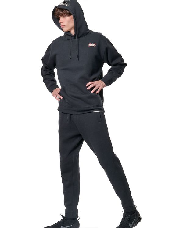 Body Action Fleece Παντελόνι Φόρμας Ανδρικό (023444 BLACK-01)