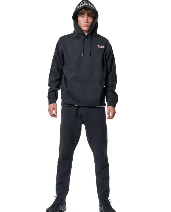 Body Action Fleece Παντελόνι Φόρμας Ανδρικό (023444 BLACK-01)