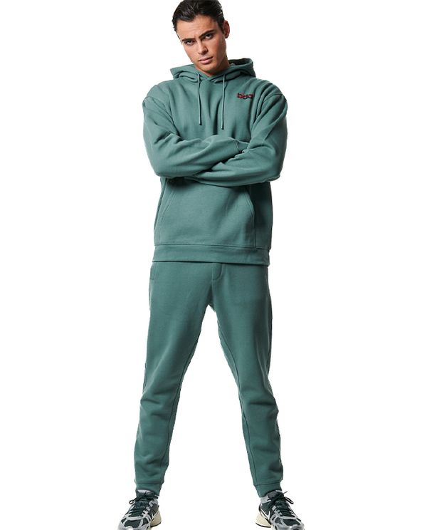 Body Action Fleece Παντελόνι Φόρμας Ανδρικό (023444 PINE GREEN-07B)