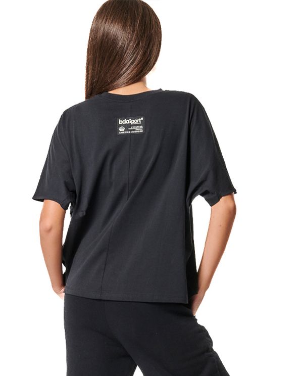 Body Action Womens Cotton-Jersey T-Shirt Γυναικείο (051432 BLACK-01)