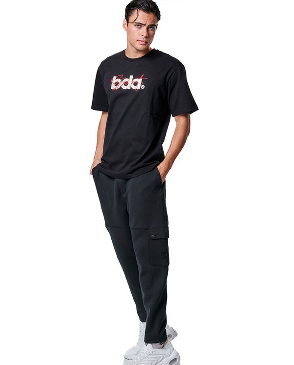 Body Action Mens Cotton Jersey T-Shirt Ανδρικό (053432 BLACK-01)