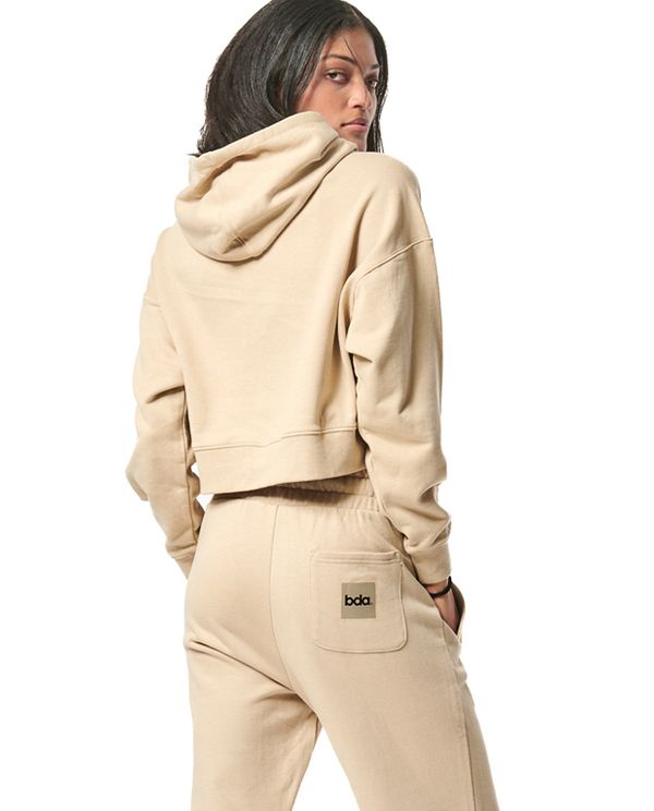 Body Action Womens Cropped Hoodie Γυναικείο (061427 SAND GREY-05C)