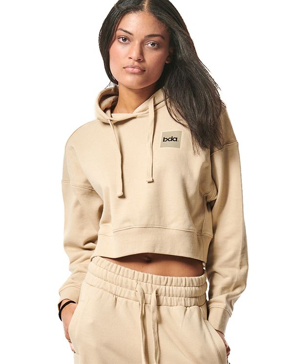 Body Action Womens Cropped Hoodie Γυναικείο (061427 SAND GREY-05C)