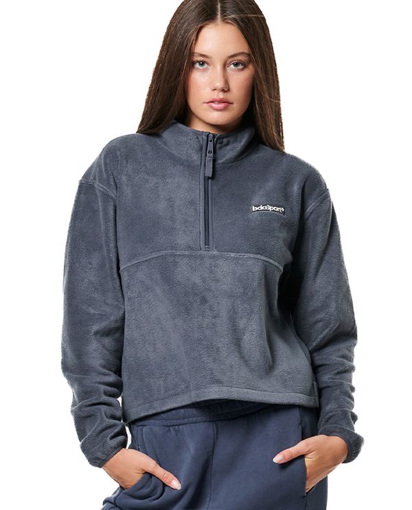 Body Action Womens Half-Zip Polar Fleece Μπλούζα Με Φερμουάρ Γυναικεία (061433 TURBULENCE GREY-03)