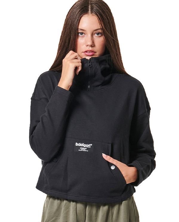 Body Action Oversized Hoodie Γυναικείο (061434 BLACK-01)