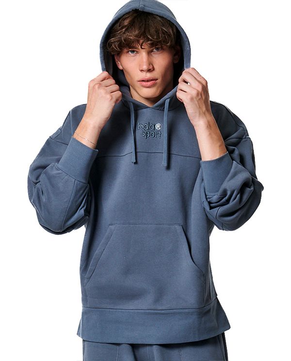 Body Action Lounge Fleece Hoodie Ανδρικό (063416 TURBULENCE GREY-03)