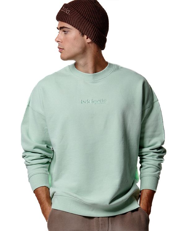 Body Action Crewneck Μπλούζα Με Λαιμόκοψη Ανδρική (063417 AQUA MINT-07D)