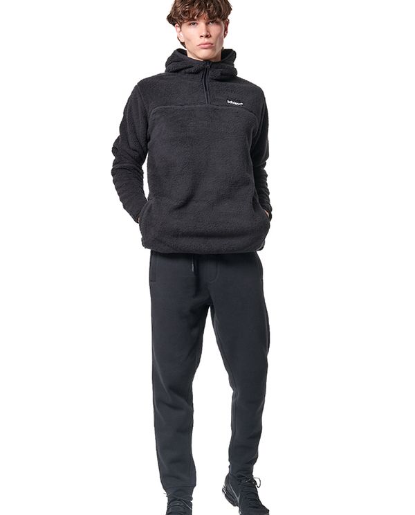 Body Action Men S Half-Zip Sherpa-Fleece Hoodie Ανδρικό (063419 BLACK-01)