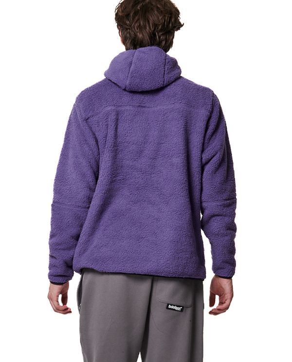 Body Action Mens Half Zip Sherpa Fleece Hoodie Ανδρικό (063419 DEEP PURPLE-13B)