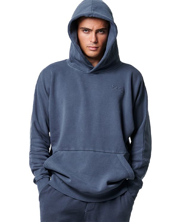 Body Action Faded-Effect Hoodie Ανδρικό (063422 OCEAN BLUE-04)