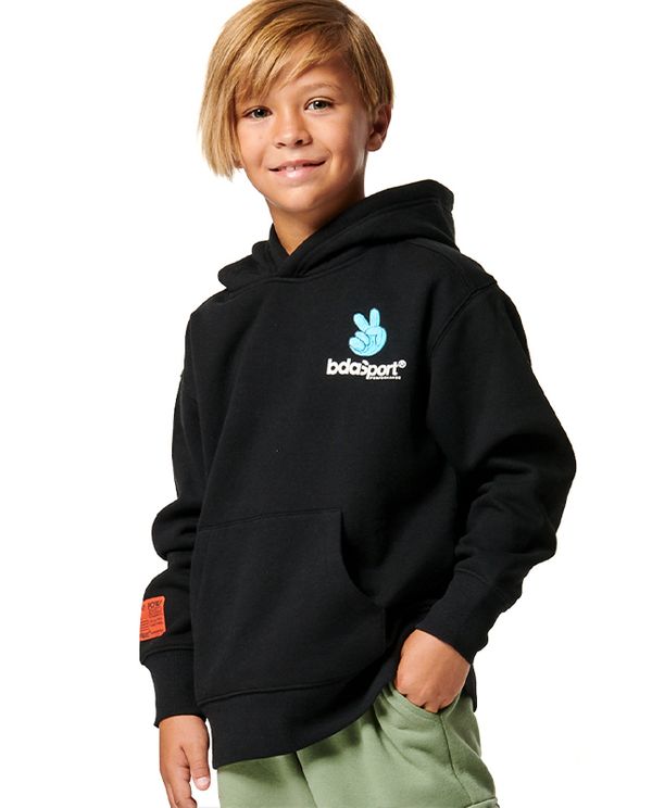 Body Action Boys Long Sleeve Hoodie (064402 BLACK-01)