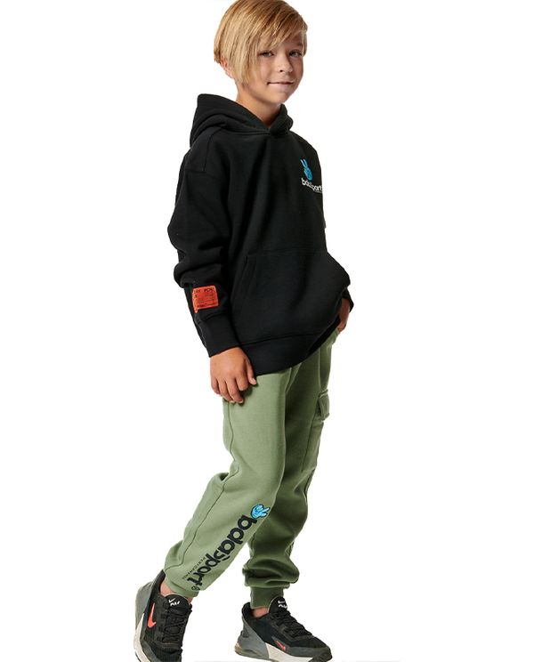 Body Action Boys Long Sleeve Hoodie (064402 BLACK-01)