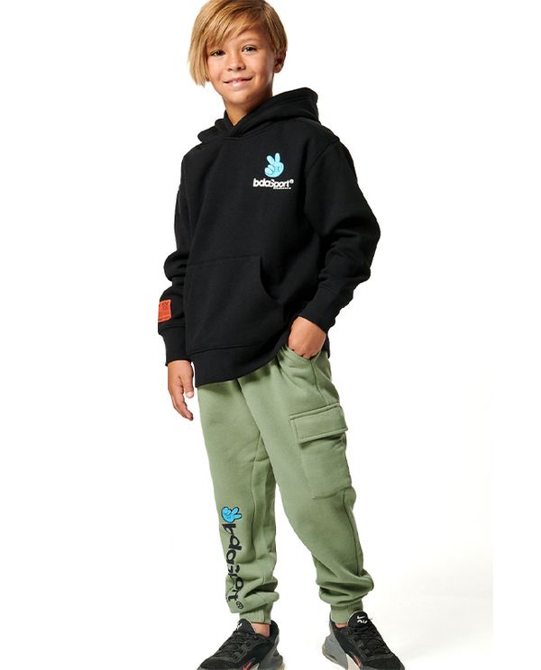 Body Action Boys Long Sleeve Hoodie (064402 BLACK-01)