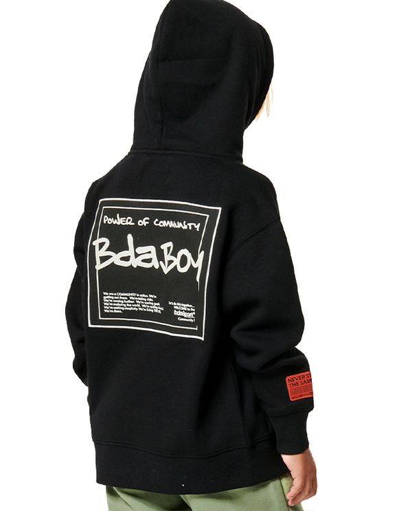 Body Action Boys Long Sleeve Hoodie (064402 BLACK-01)