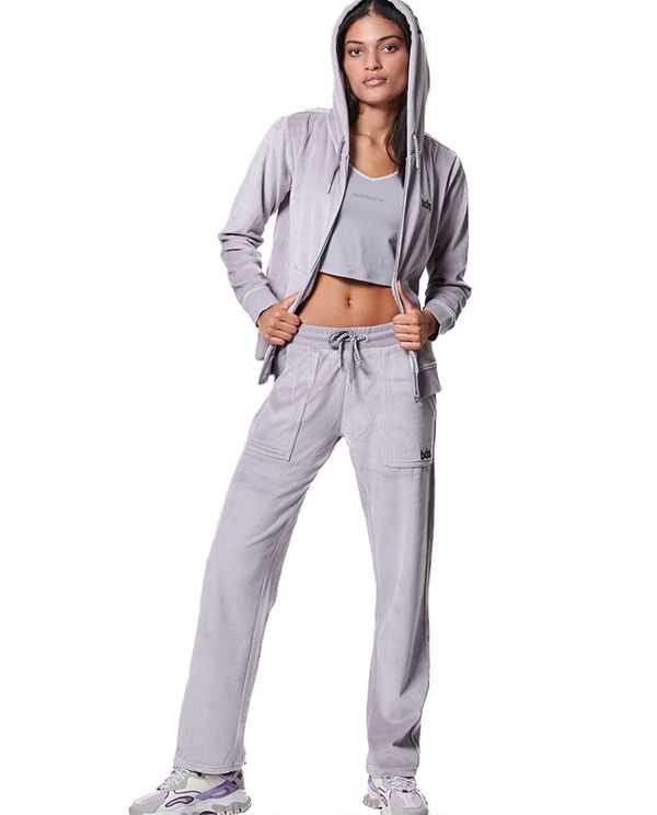 Body Action Womens Velour Ζακέτα Βελουτέ Γυναικεία (071417 LILAC GREY-03)