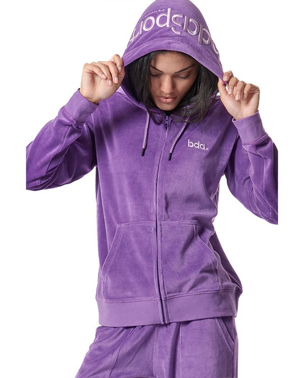 Body Action Womens Velour Ζακέτα Βελουτέ Γυναικεία (071417 PURPLE SAPPHIRE-13)