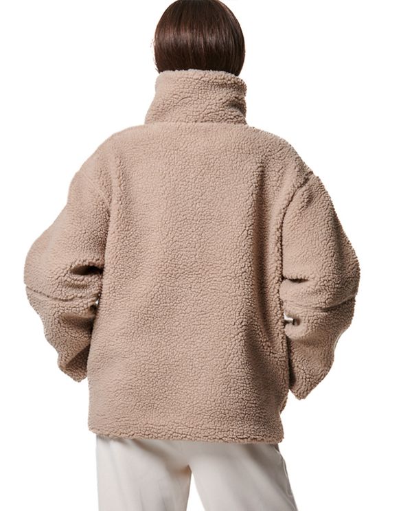 Body Action Zip Through Ζακέτα Sherpa Γυναικεία (071420 FOSSIL BEIGE-05C)