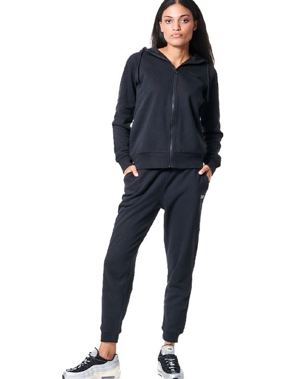 Body Action Fleece Full Zip Ζακέτα Βαμβακερή Γυναικεία (071421 BLACK-01)