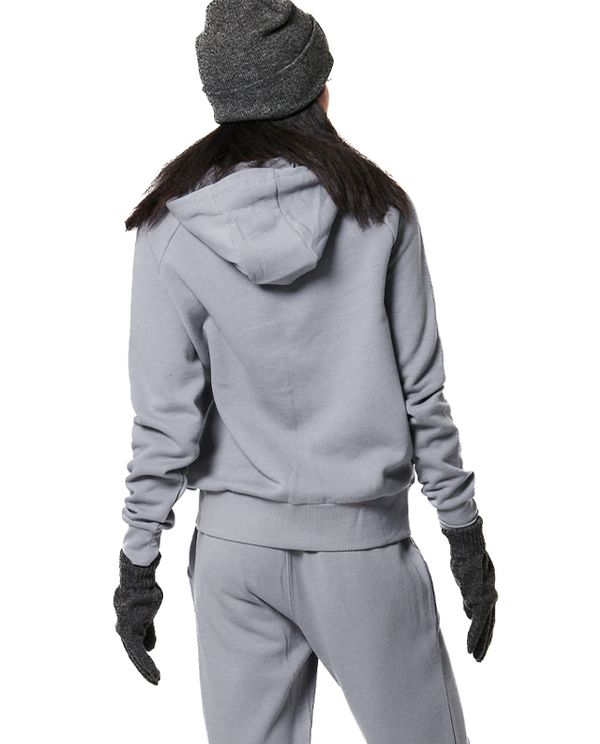 Body Action Fleece Full Zip Ζακέτα Βαμβακερή Γυναικεία (071421 SILVER GREY-03)