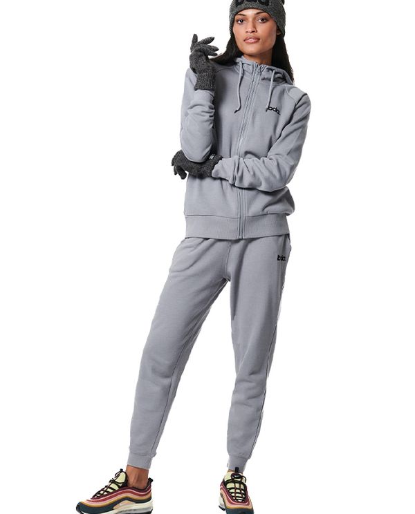 Body Action Fleece Full Zip Ζακέτα Βαμβακερή Γυναικεία (071421 SILVER GREY-03)