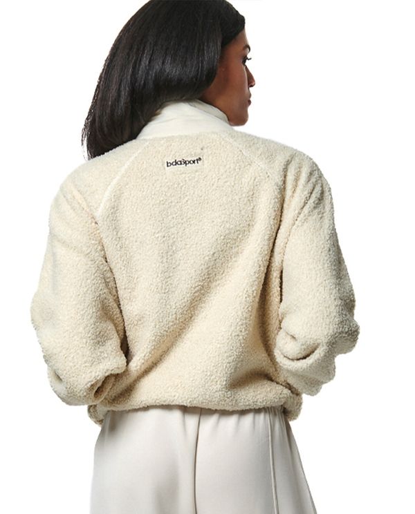 Body Action Womens Boucle Faux Sheepskin Jacket Γυναικείο (071423 POWDER ECRU-05)