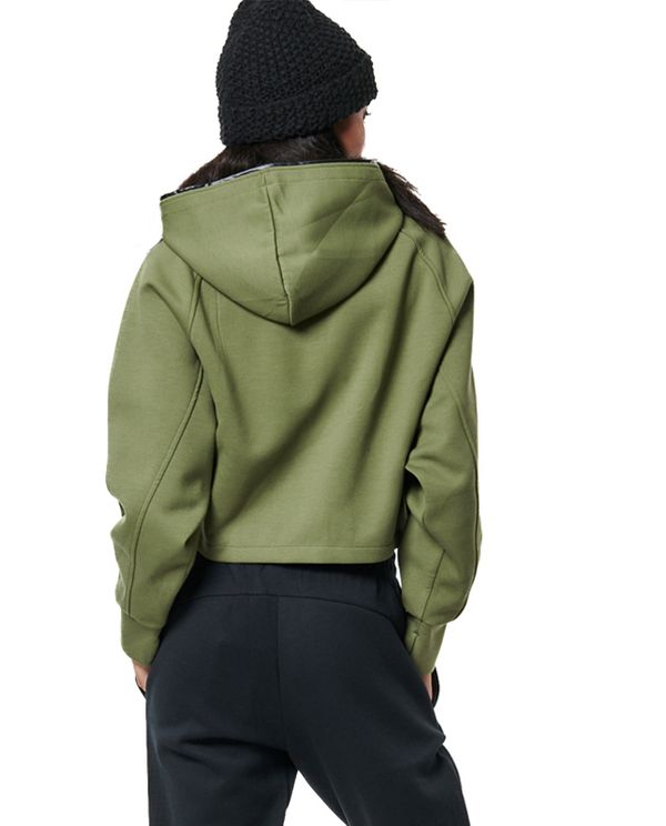 Body Action Sport Gym Tech Crop Ζακέτα Πολυεστερική Γυναικεί (071425 KHAKI GREEN-07E)