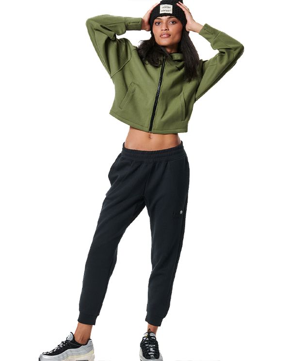 Body Action Sport Gym Tech Crop Ζακέτα Πολυεστερική Γυναικεί (071425 KHAKI GREEN-07E)