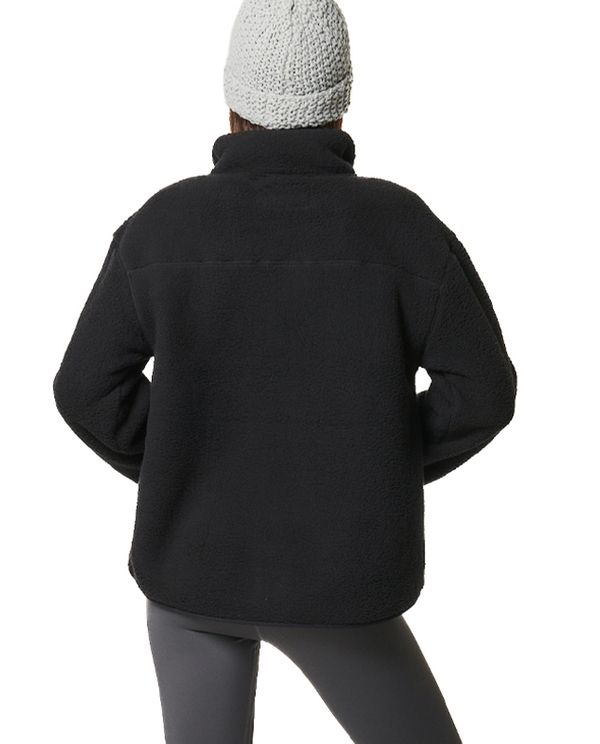 Body Action Ζακέτα Sherpa Γυναικεία (071426 BLACK-01)