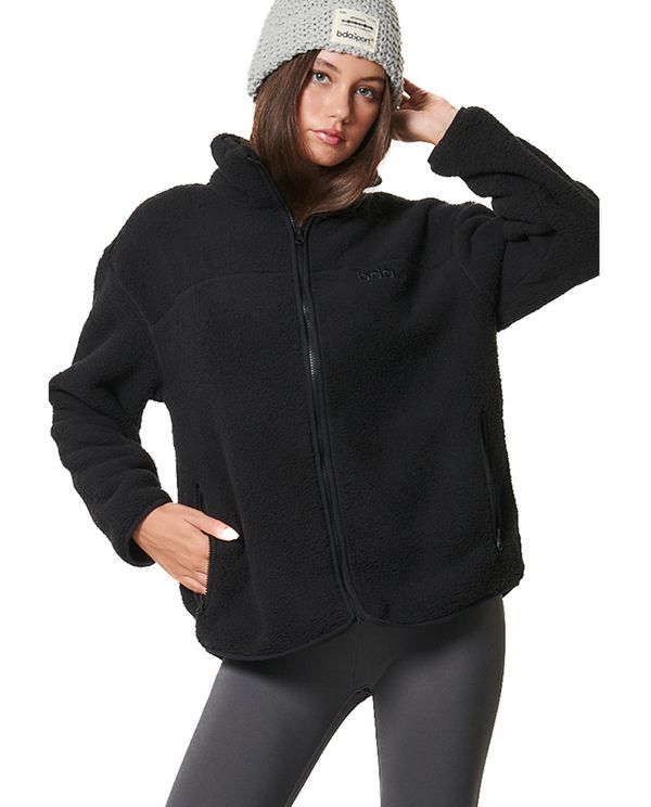 Body Action Ζακέτα Sherpa Γυναικεία (071426 BLACK-01)