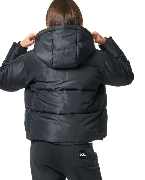 Body Action Womens Quilted Cropped Μπουφάν Puffer Γυναικείο (071428 BLACK-01)