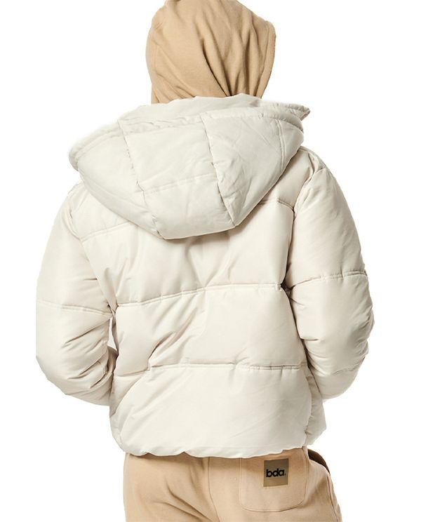 Body Action Womens Quilted Cropped Μπουφάν Puffer Γυναικείο (071428 SAND BEIGE-05C)