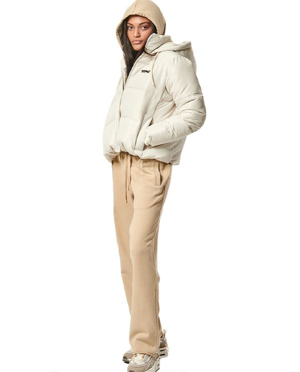 Body Action Womens Quilted Cropped Μπουφάν Puffer Γυναικείο (071428 SAND BEIGE-05C)