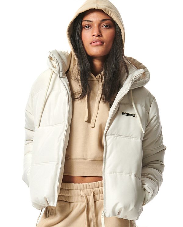 Body Action Womens Quilted Cropped Μπουφάν Puffer Γυναικείο (071428 SAND BEIGE-05C)